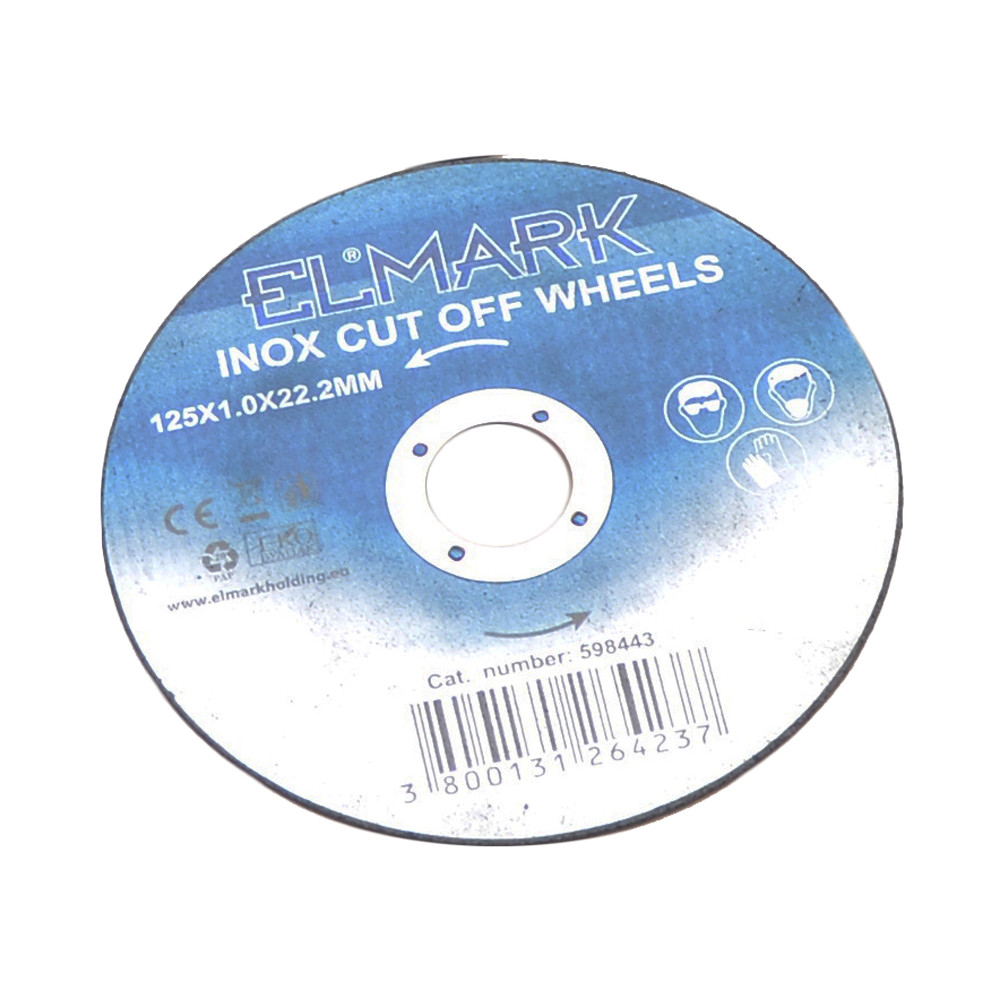 ELMARK INOX CUT OFF keréktárcsák 125X22.2X1.0mm