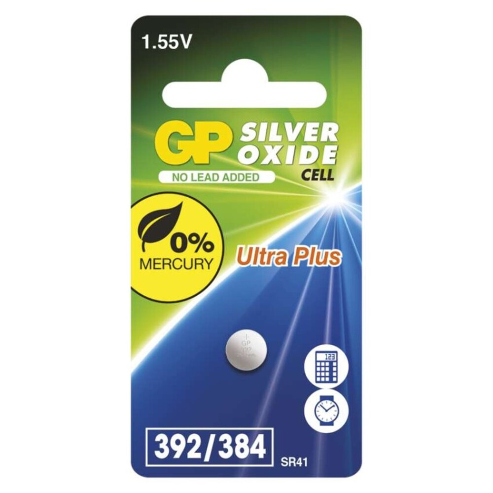 GP EZÜST-OXID GOMB ÓRAELEM ULTRA+ 392F 1.55V 1BL, 1,55V, B3392F1