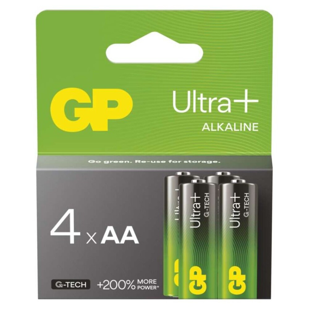 GP Ultra Plus Alkáli elem AA 4db, 1,5V, B03214