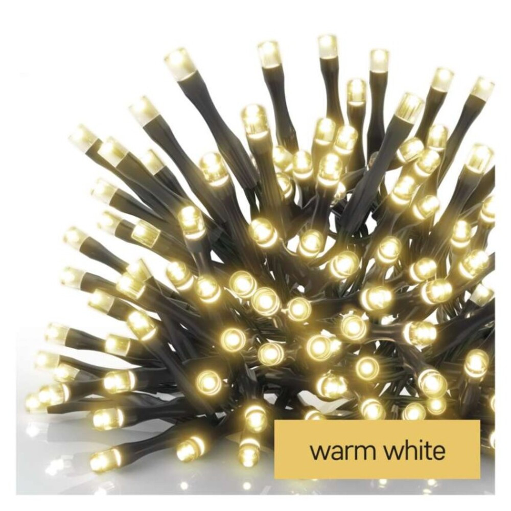 EMOS CNT Kezdő készlet – jégcsapok 2,5m 100LED IP44 12W, meleg fehér, időz., D1CW02