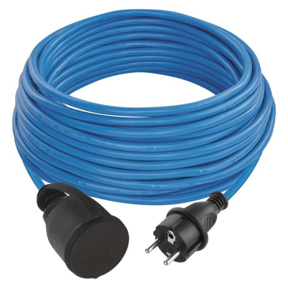 Fagyásálló hosszabbító kábel 20 m, 1 csatlakozó, kék, PVC, 230 V, 1,5 mm2, 250V, IP44, EMOS, P01520W