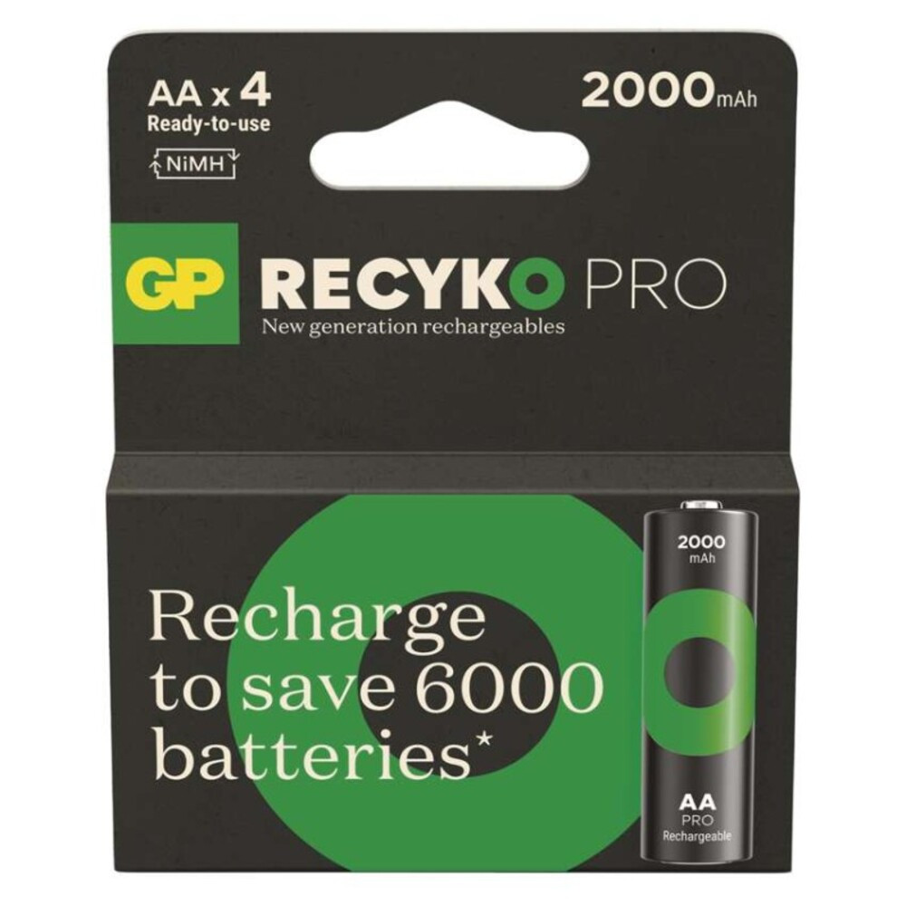 GP ReCyko Pro NiMH Akkumulátor HR6 (AA) 4db, 1,2V, B26204