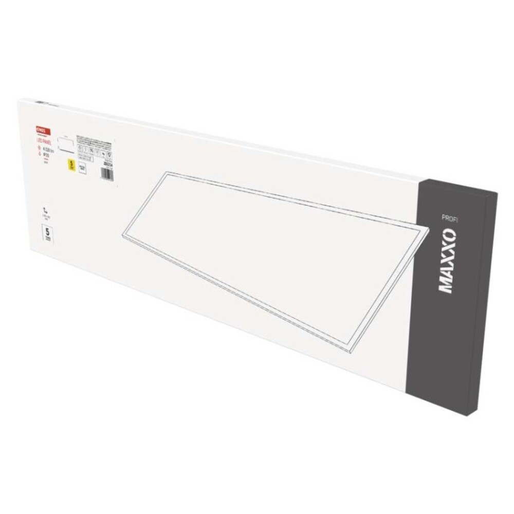 LED panel MAXXO 30 × 120 cm, 10 mm, 36 W, 4320 lm, süllyesztett, semleges fehér, IP20, 4000K, 220–240V, CRI> 80, Természetes fehér, EMOS, ZB3214