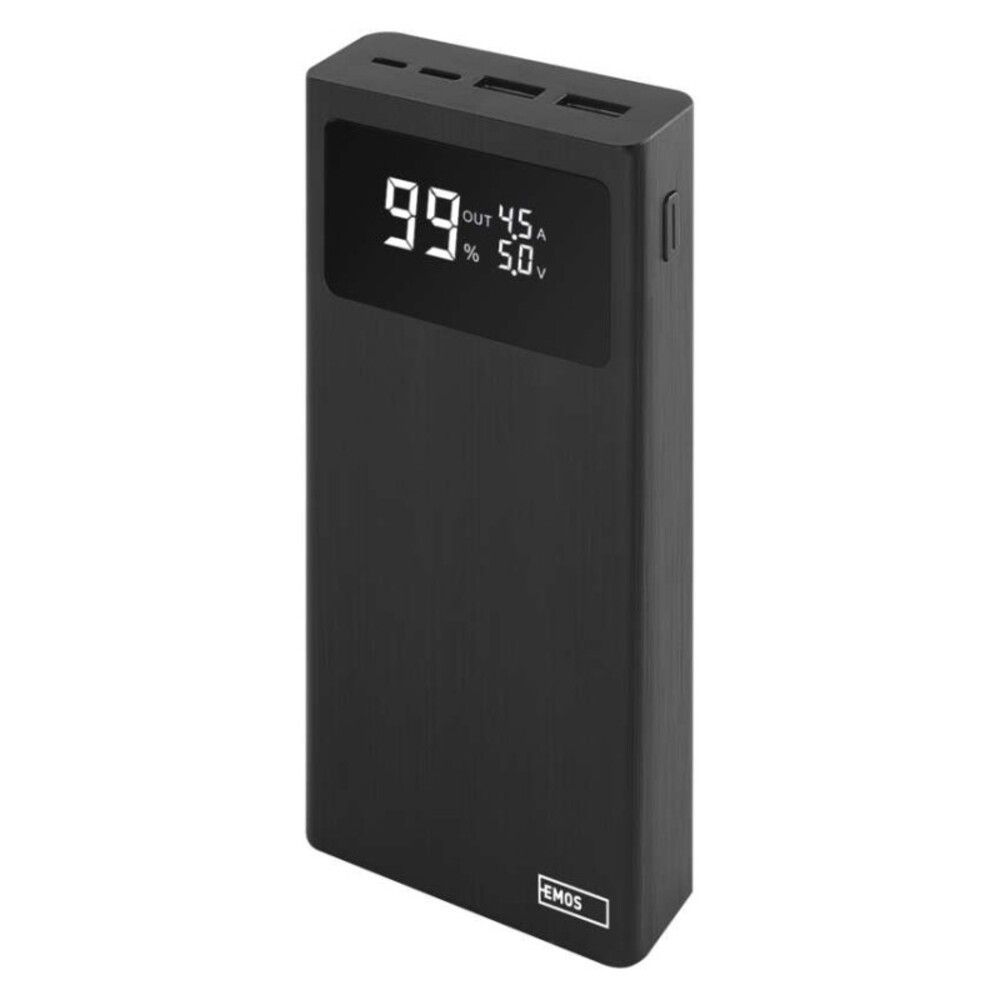 EMOS Powerbank BETAQ 20, 20 000 mAh, 22,5 W, fekete, B0532B