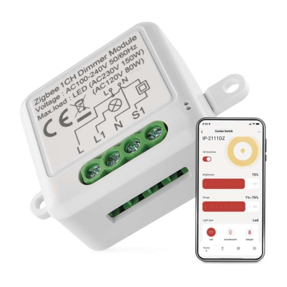 GoSmart fényerőszabályozó modul IP-2111DZ, ZigBee, 1 csatornás, EMOS, H5107