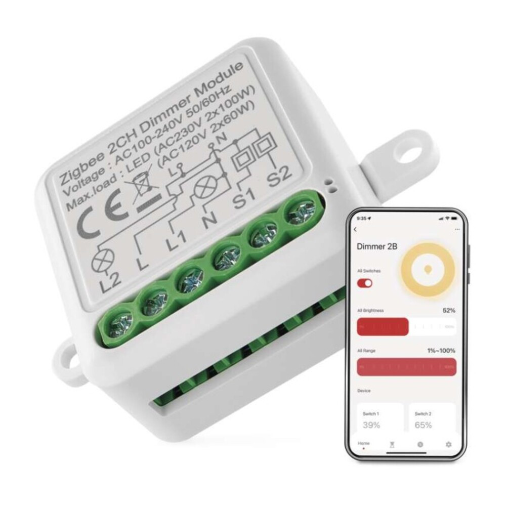 GoSmart fényerőszabályozó modul IP-2112DZ, ZigBee, 2 csatornás, EMOS, H5108