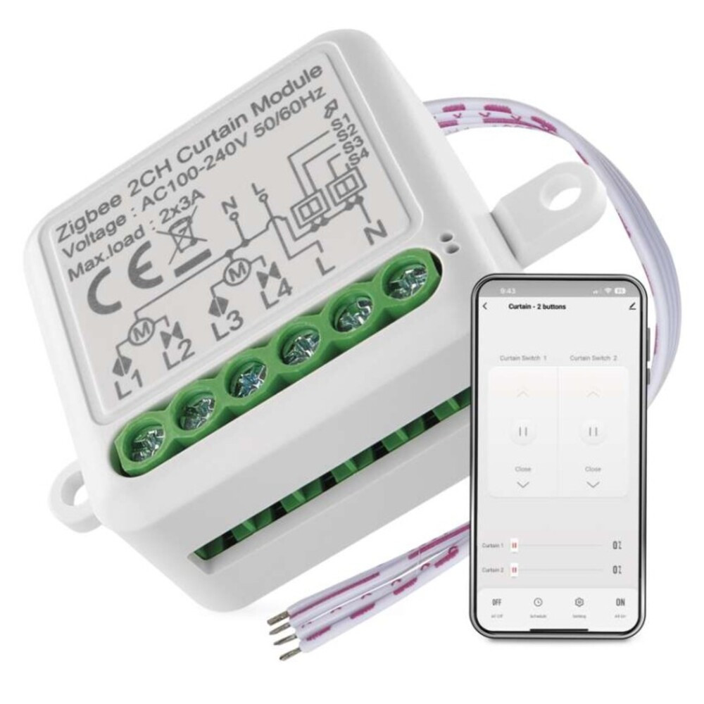 GoSmart motoros modul IP-2122CZ, ZigBee, 2 csatornás, EMOS, H5110