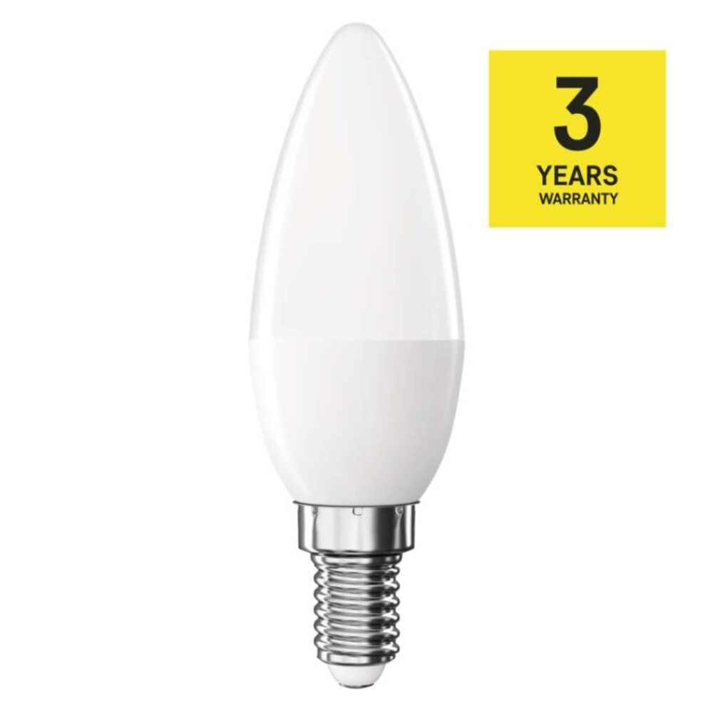 LED izzó Classic gyertya, E14, 6,5 W (60 W), 806 lm, Hideg fehér, 6500K, 230V, CRI>80, EMOS, ZQ3E44