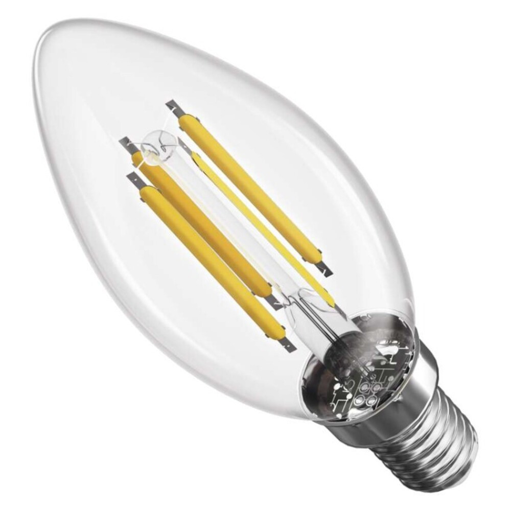 LED izzó Filament gyertya, E14, 5,9 W (60 W), 806 lm, Természetes fehér, 4000K, 230V, CRI>80, EMOS, ZF3D43