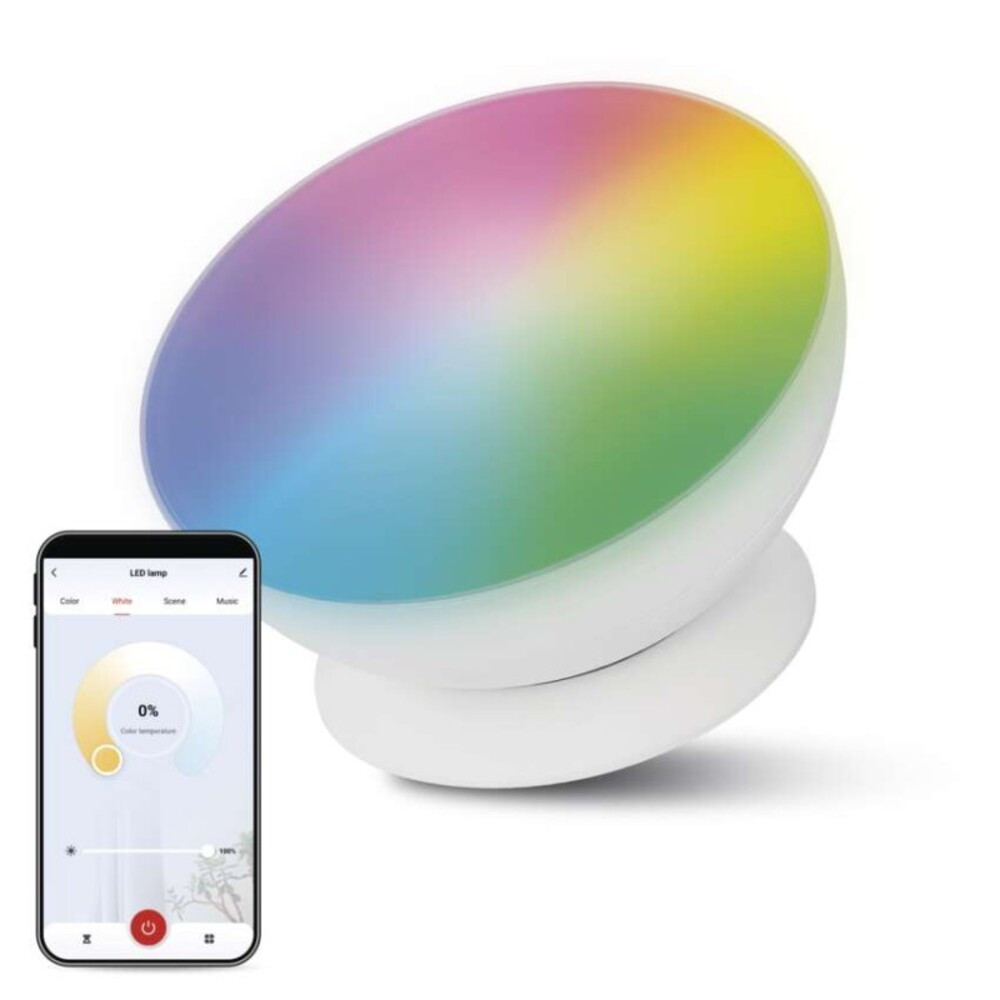 GoSmart LED hangulatlámpa, fehér, meleg fehér–hideg fehér/ RGB, WiFi, 330, dimmelhető, CCT, IP20, EMOS, ZCW11WR