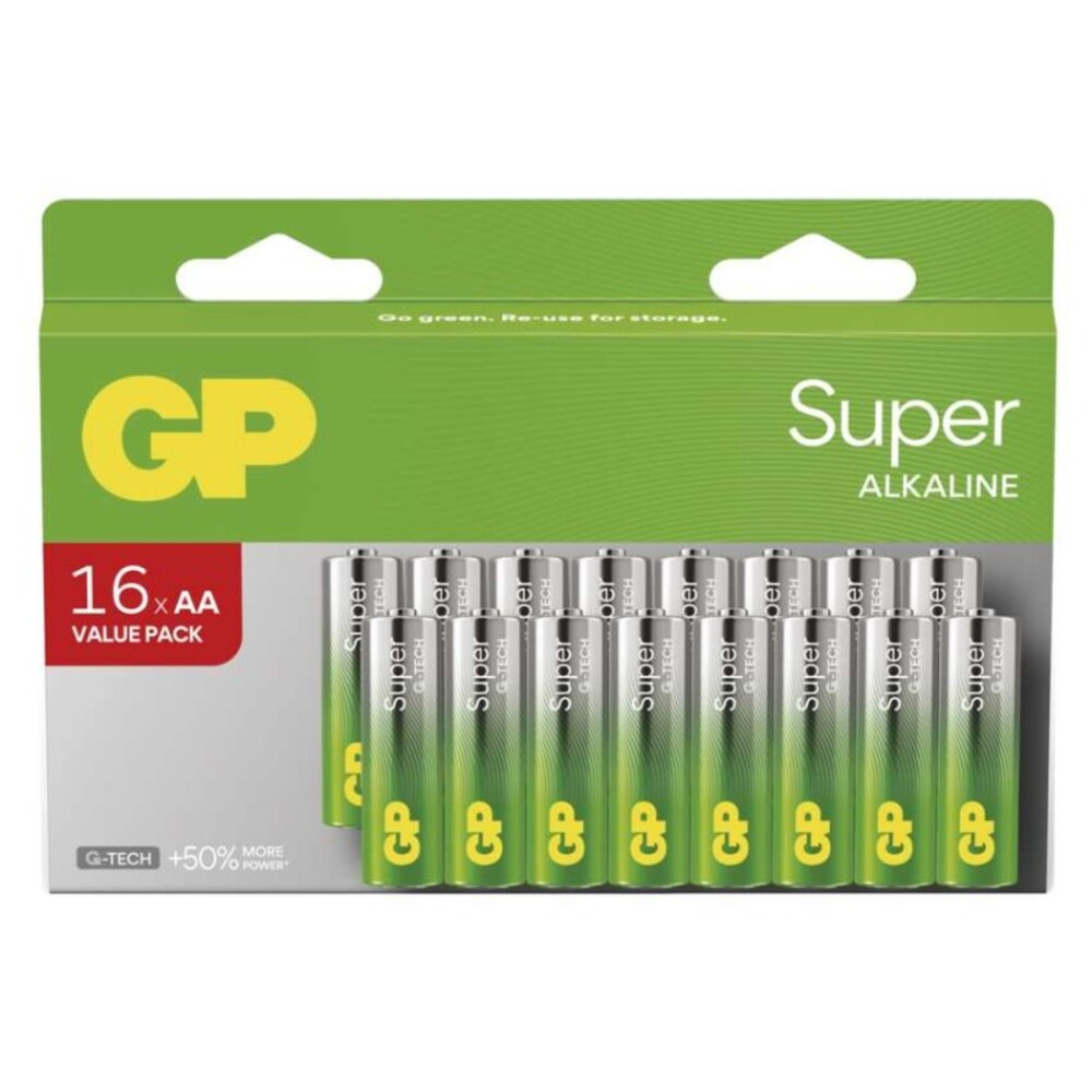 GP Super Alkáli elem AA 16db, 1,5V, B0122H