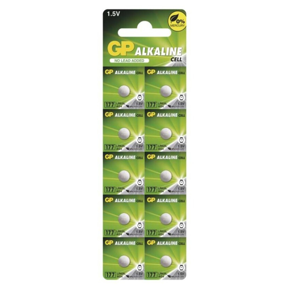GP Alkáli gombelem LR626 (177F) 10db, 1,5V, B3177G