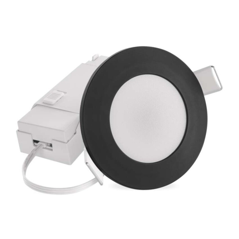 LED reflektor LORI fekete, kerek, 4,5W CCT, 345, 220-240V, CRI> 80, IP65, EMOS, ZV1164