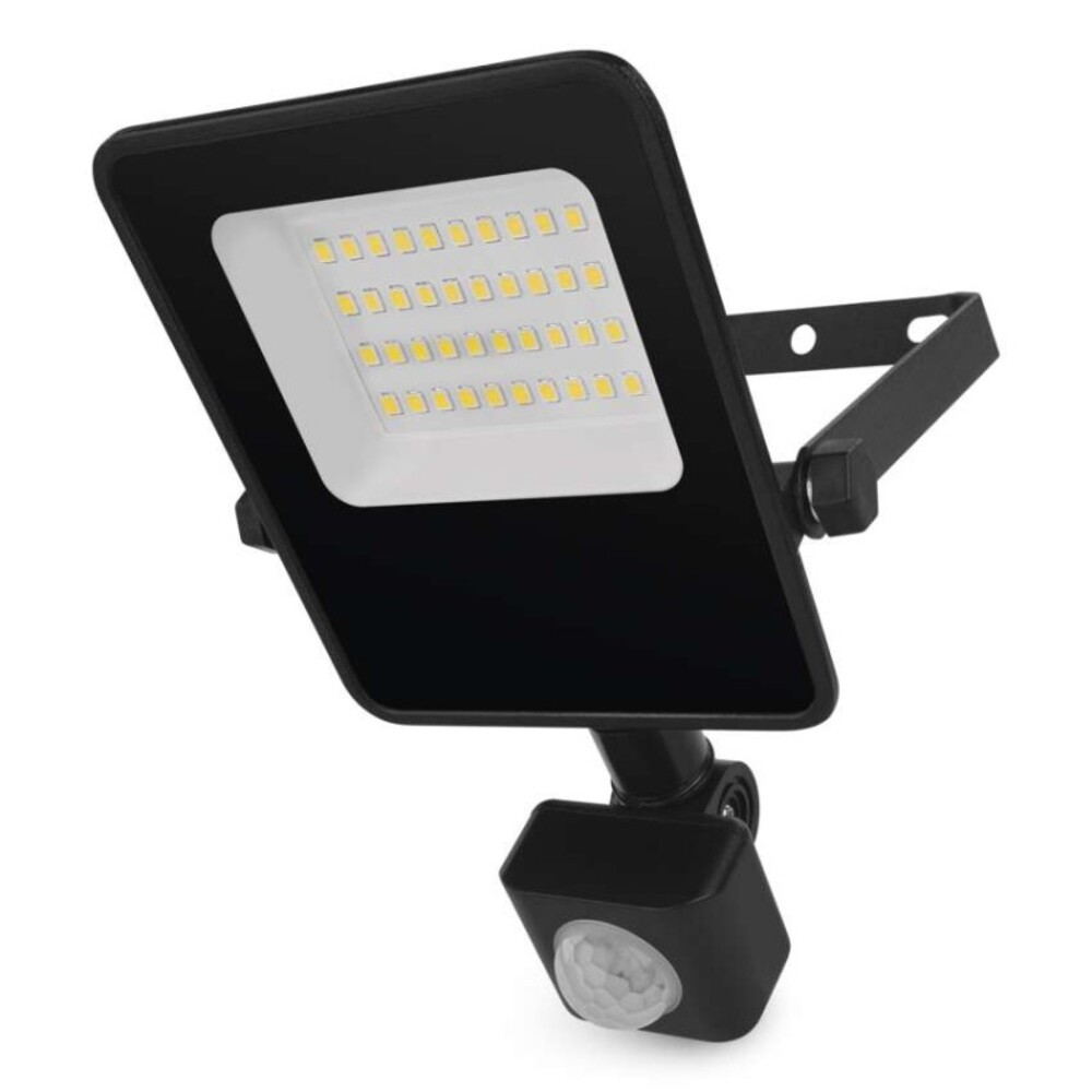 EMOS VISIO LED reflektor 20 W mozgásérzékelővel IP54 term. fehér, 4000K, 3000, 220-240V, CRI> 80, fekete, Természetes fehér, ZS2923