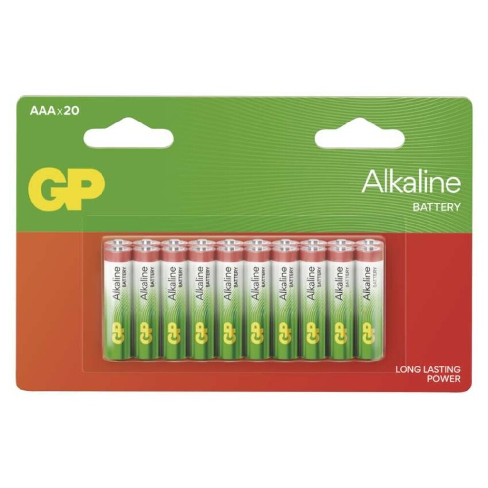 GP Alkaline elem LR03 (AAA), 20db, 1,5V, B0412L
