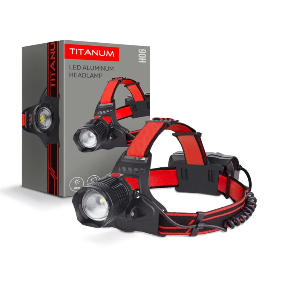 Videx Titanum Led Fejlámpa Újratölthető Akkumulátorral 800 Lm 6500K Tlf-H06