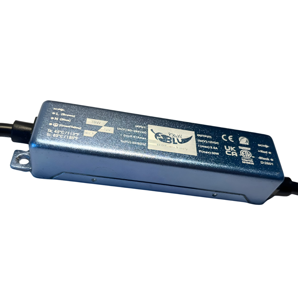 Mini LED tápegység , slim , 30 Watt, 24 Volt , 1,25A , IP67 , 5 év garancia , ChiliBlu