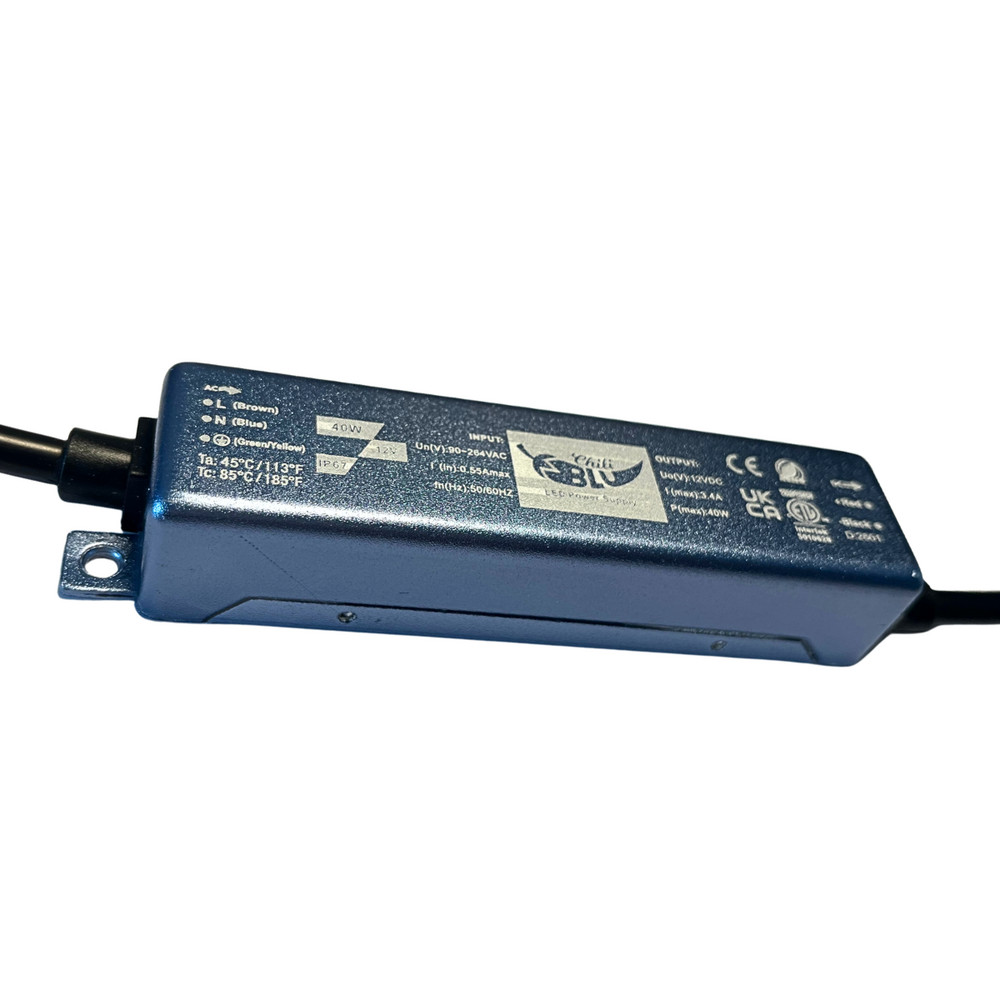Mini LED tápegység , slim , 40 Watt, 12 Volt , 3,3A , IP67 , 5 év garancia , ChiliBlu