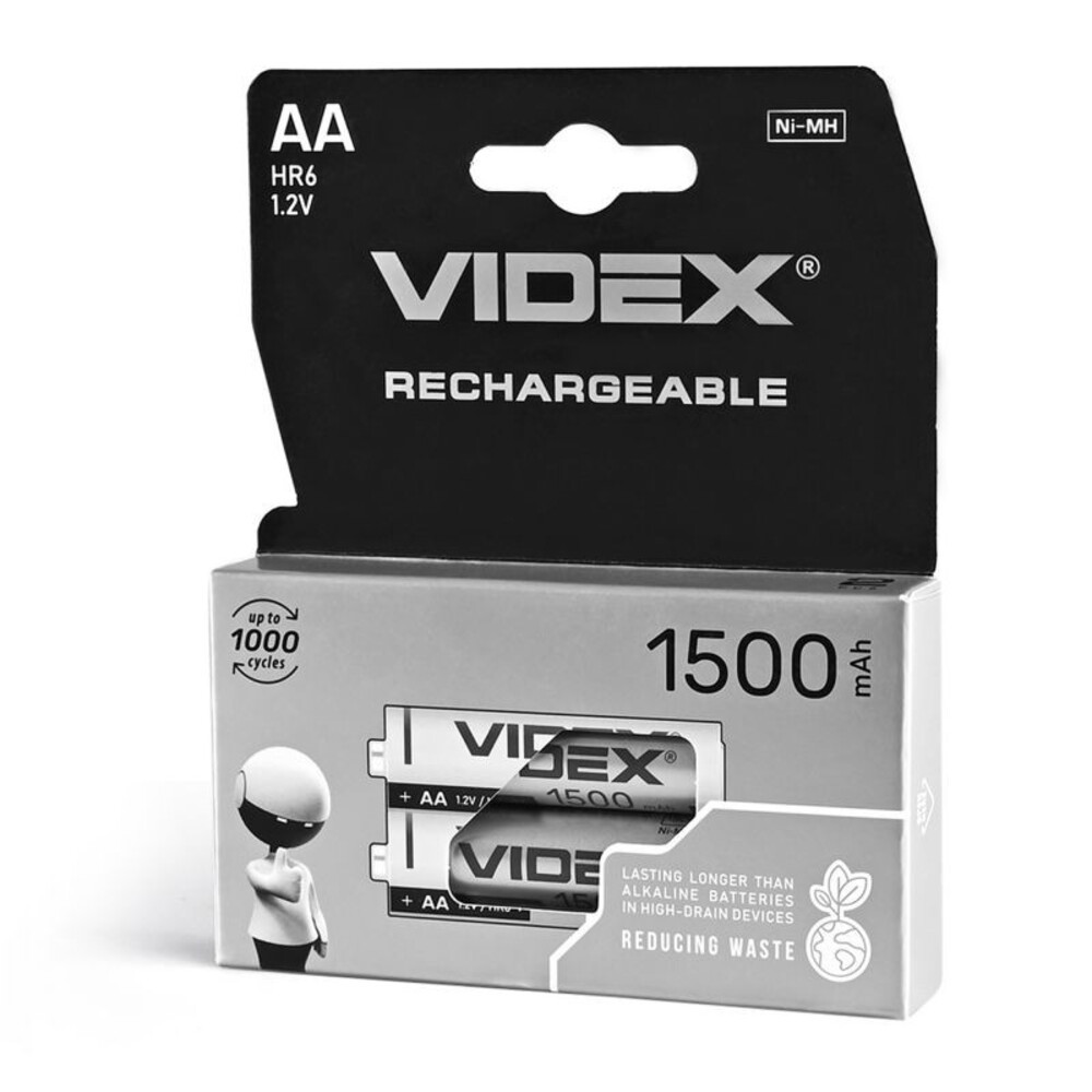 Videx HR6/AA 1500mAh újratölthető akkumlátor (darabár, min. rendelhető mennyiség 2 db)