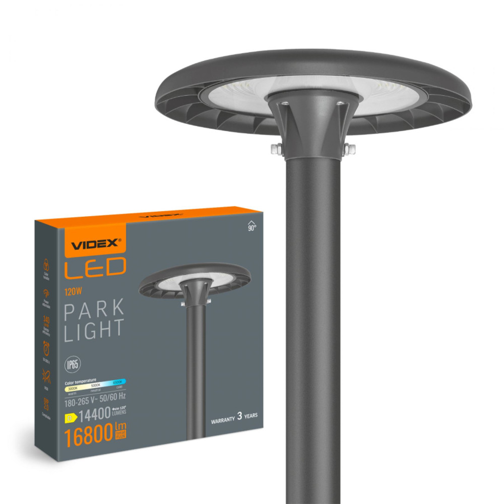VIDEX LED parkvilágítás 80-120W 3000-6500K