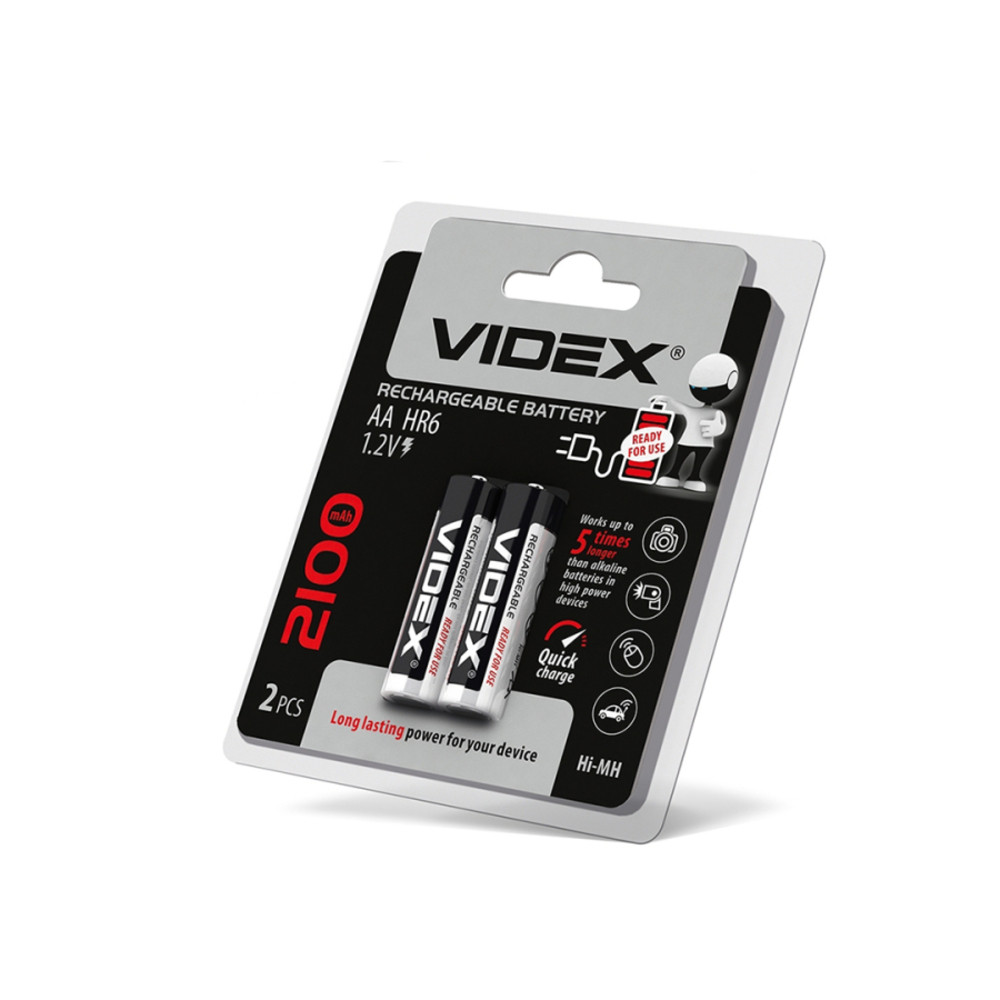 Videx HR6/AA 2100mAh újratölthető akkumlátor (darabár min. rendelhető mennyiség 2 db)