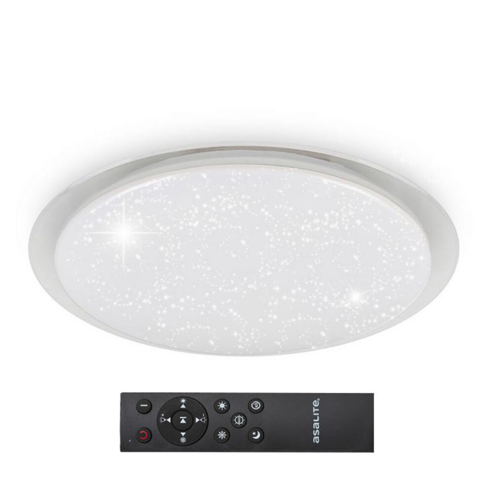 Asalite LED Mennyezeti Lámpa EMMA 72W 3000K, 4000K, 6500K (6120 lumen) Kerek, Csillagos + Távirányító CCT