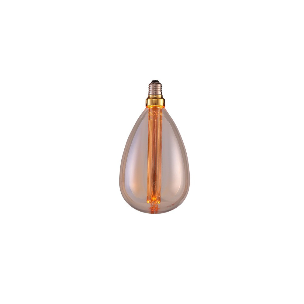 LED izzó E27 3w borostyán - arany üveg, 1800K, meleg fehér, 225 lm, Optonica, 11712