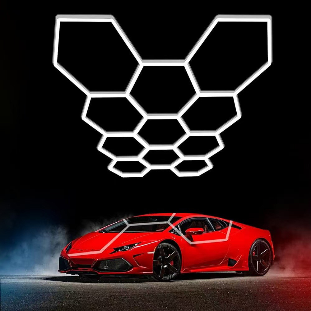 Hexagon set lámpák 11hexs 385w tartozékokkal, 6000K, hideg fehér, 46200 lm, Optonica, 16804