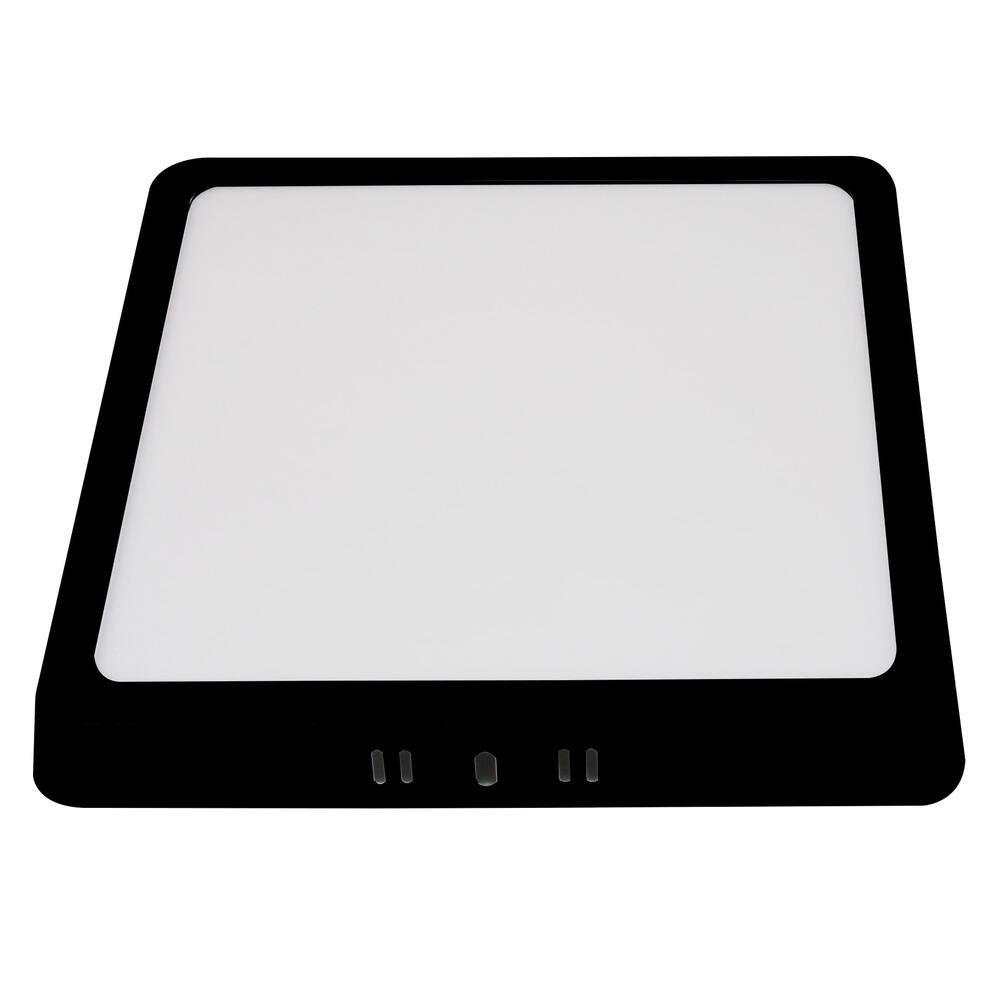 24w LED felületre szerelhető panel, négyzet alakú, 3CCT, fekete, 1680 lm, Optonica, 12936