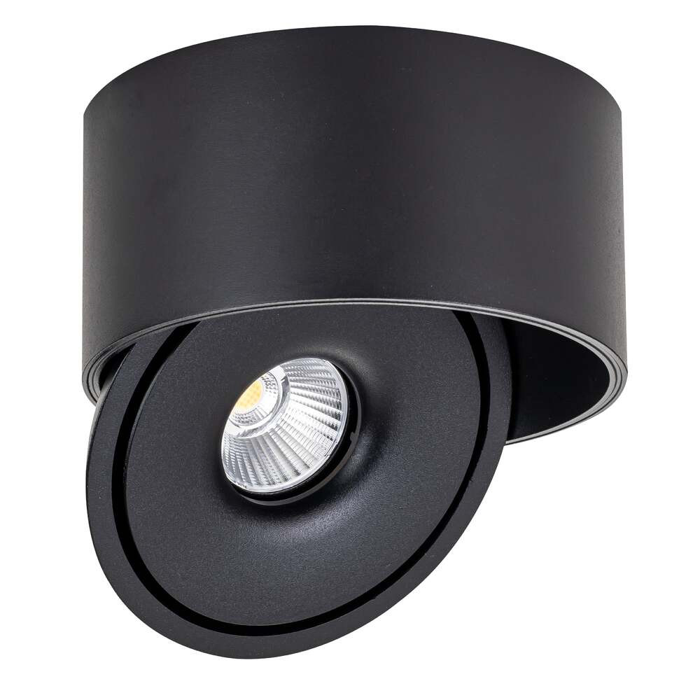 LED cob mélysugárzó 30w kerek forgatós fekete - bridgelux, CCT, 3000 lm, Optonica, 12023