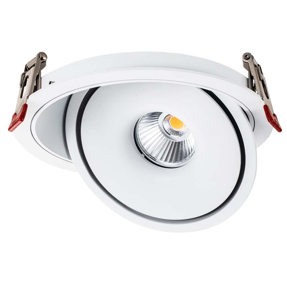 LED cob mélysugárzó 15w kerek forgató fehér - bridgelux, CCT, 1500 lm, Optonica, 12028