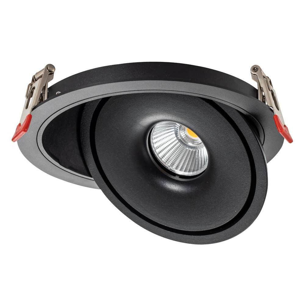LED cob mélysugárzó 30w kerek forgatós fekete - bridgelux, CCT, 3000 lm, Optonica, 12029