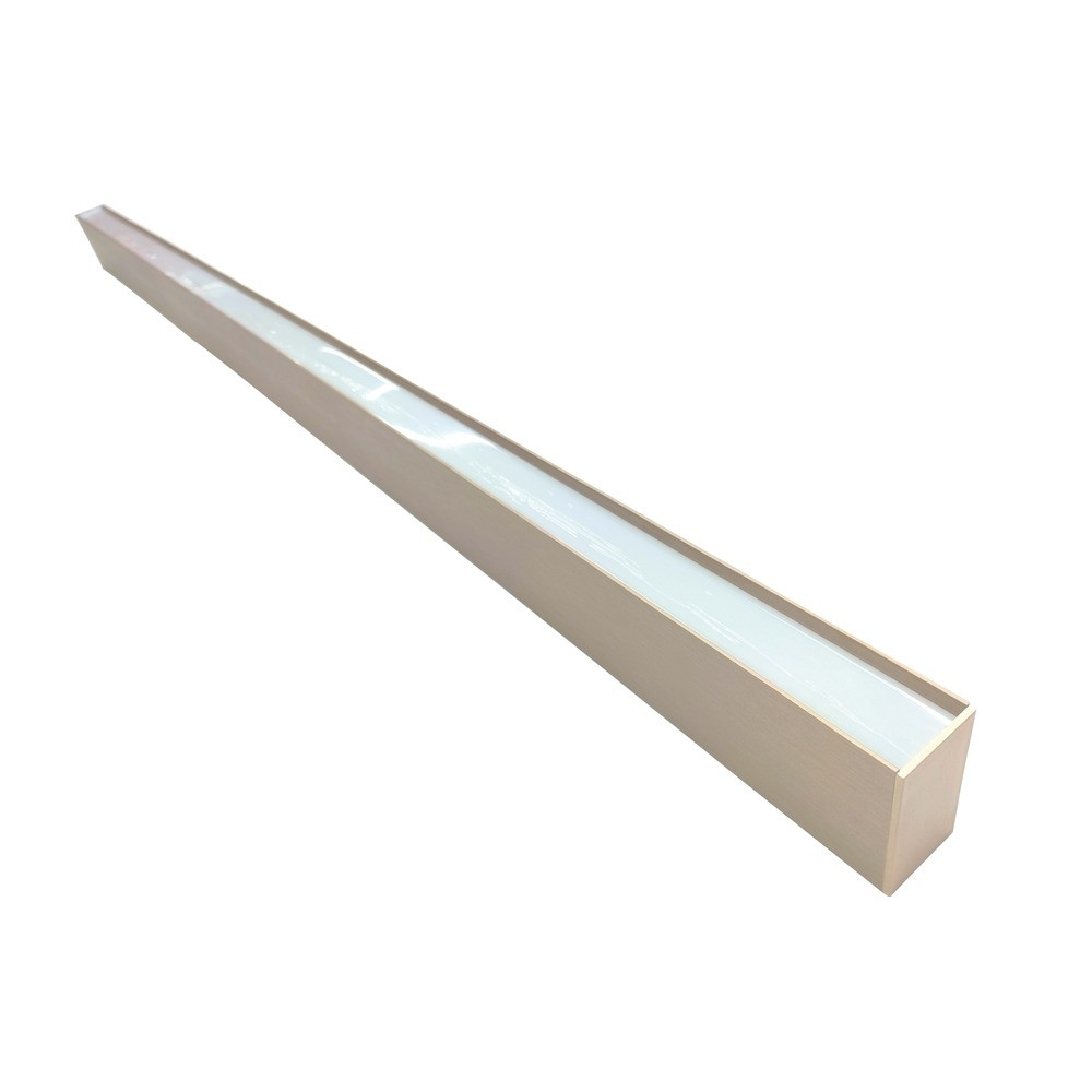 LED műanyag lineáris lámpa 38w 3CCT pezsgőszínű arany, 3800 lm, Optonica, 16775