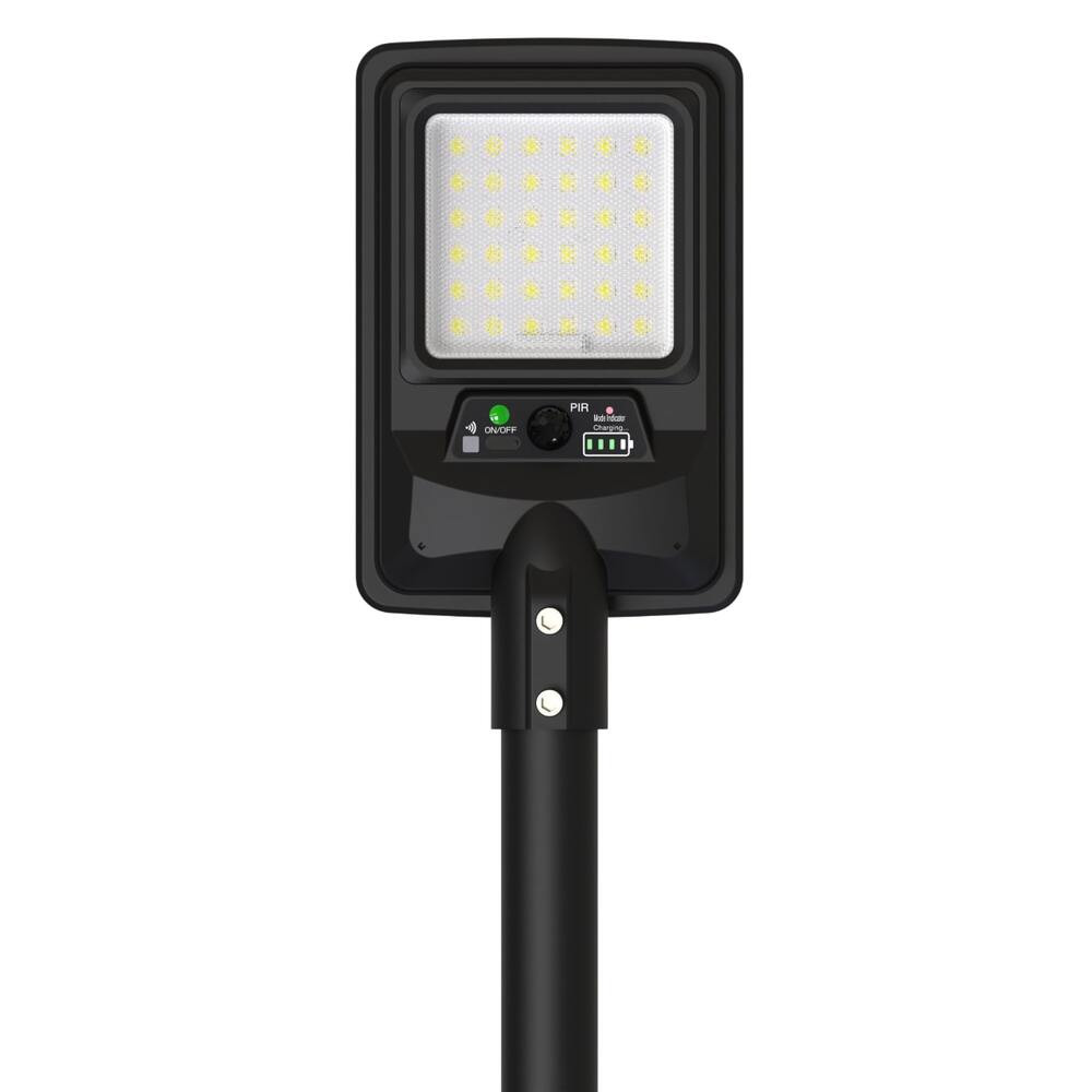 LED napelemes utcai lámpa IP65 + távirányító, 8W, 6000K, hideg fehér, 1500 lm, oszlop nem tartozék, Optonica, 9291
