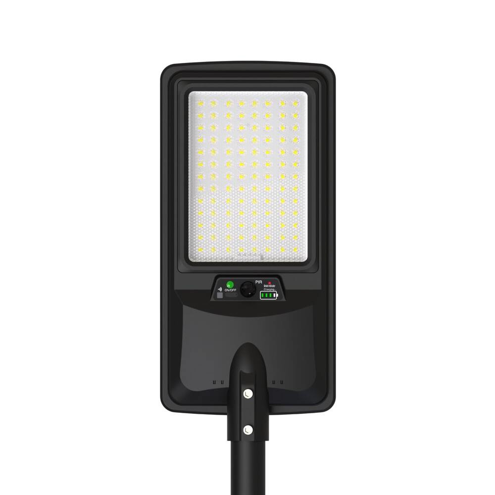 LED napelemes utcai lámpa IP65 + távirányító, 18W, 6000K, hideg fehér, 2800 lm, oszlop nem tartozék, Optonica, 9293