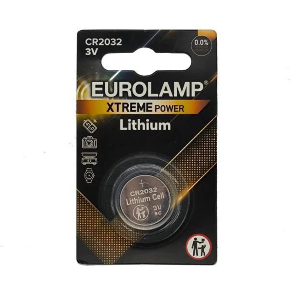 EXTREME LÍTIUM GOMBELEM CR2025 1 db 3V, Eurolamp, 663699
