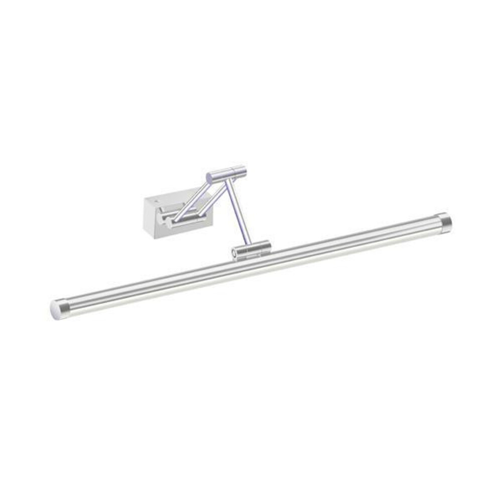 ARTE ILLUMINA AURA Fali lámpa Fürdőszoba Tükör világító beépített LED Alumínium 14W 3CCT 600mm (base 80X40mm) IP44 CHROME, Eurolamp, 997511