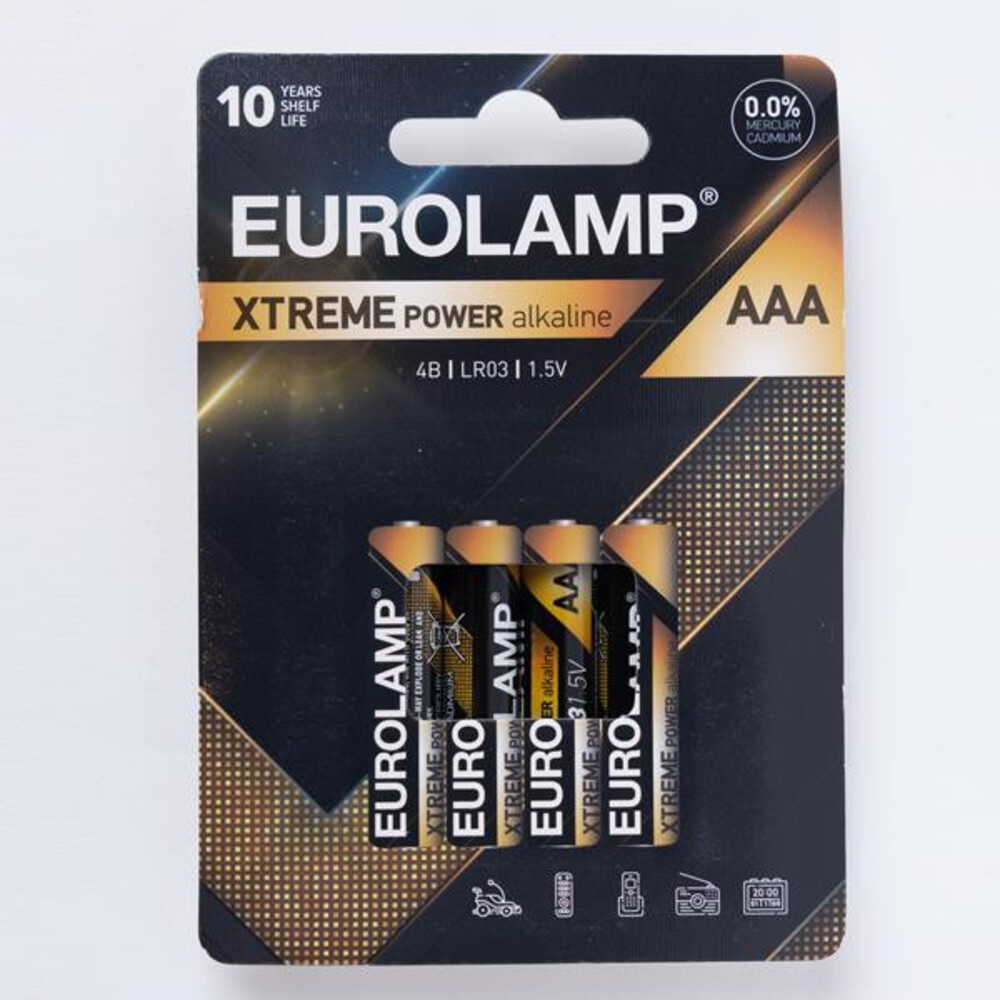 XTREME power elem AAA LR03 1.5V 4DB, Eurolamp, 905014