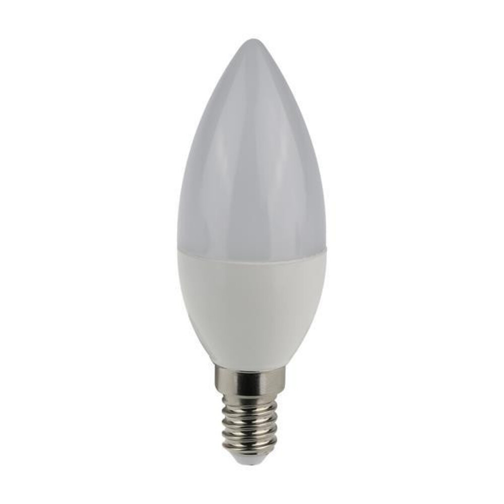 LED izzó gyerta C37 7W E14 3000K 175-250V, meleg fehér, 630lm, Eurolamp, 613111
