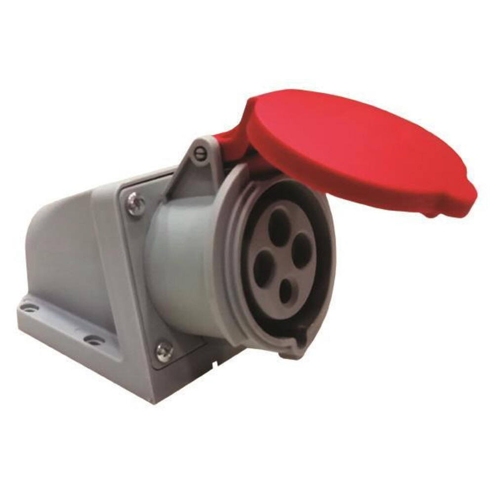 Ipari rögzíthető dugaljzat 4X32A 380-415V IP44, Eurolamp, 217449