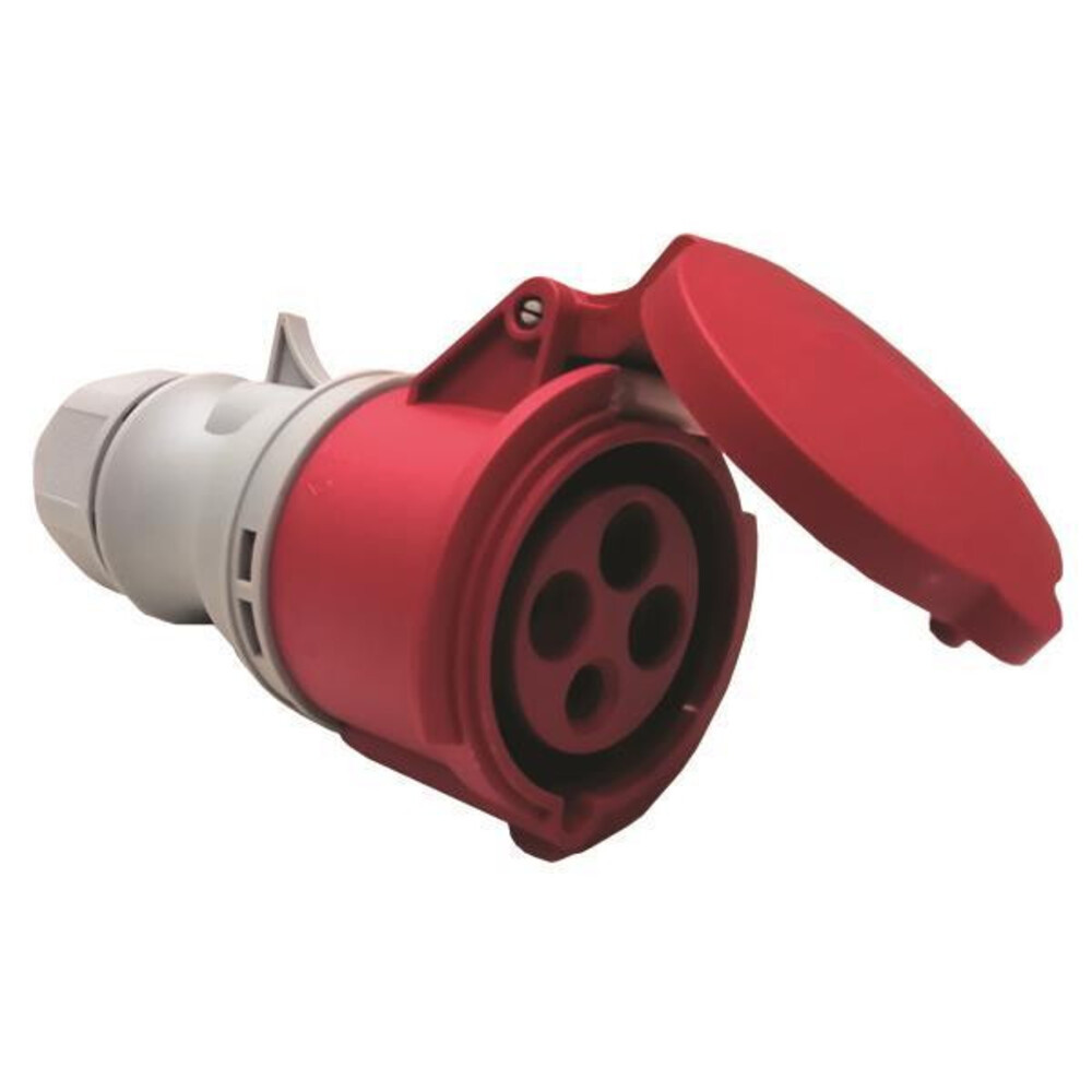 Ipari lengő csatlakozó dugaljzat 4X32A 380-415V IP44, Eurolamp, 447446