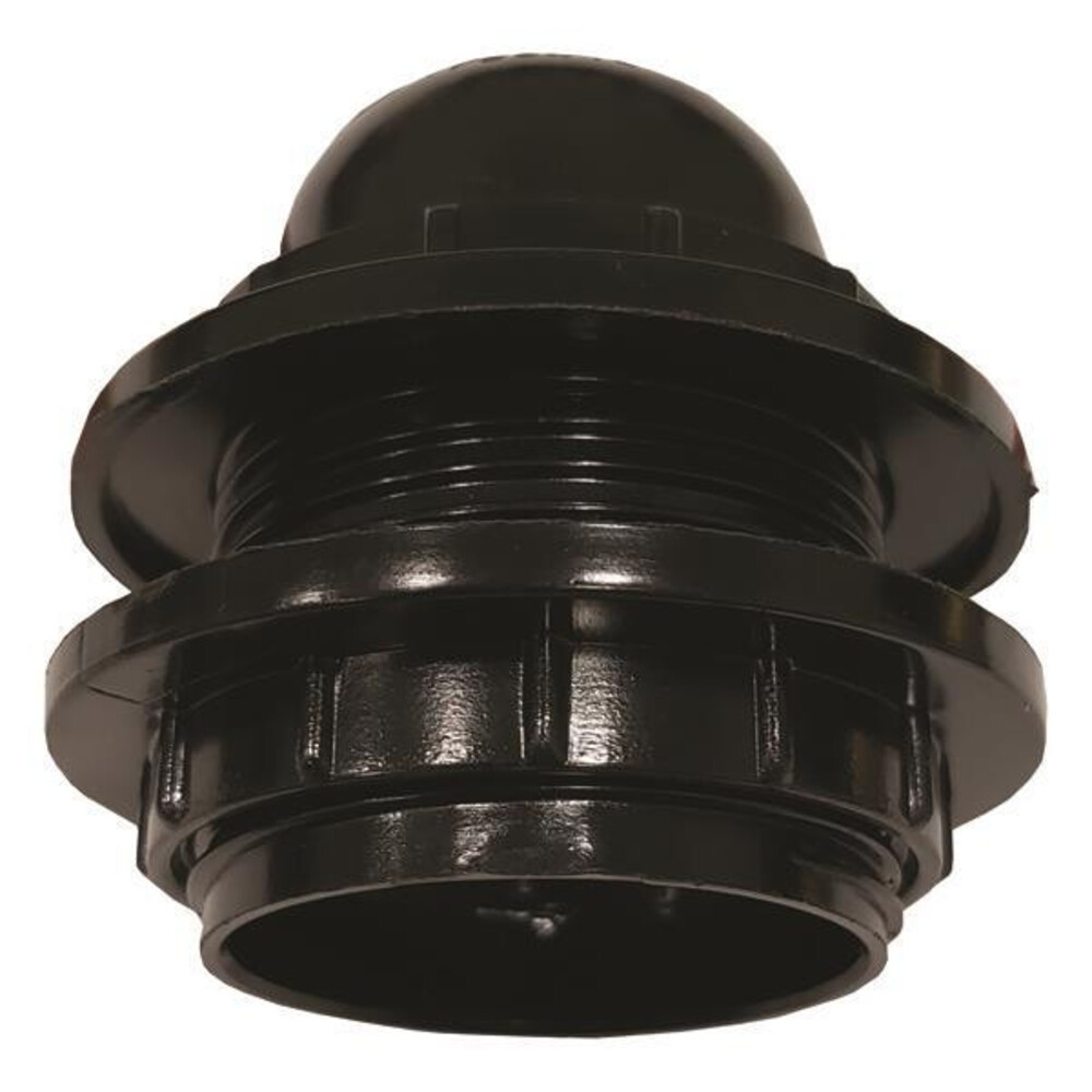 E27-es fekete műanyag csillár foglalat 220-240V, Eurolamp, 925173