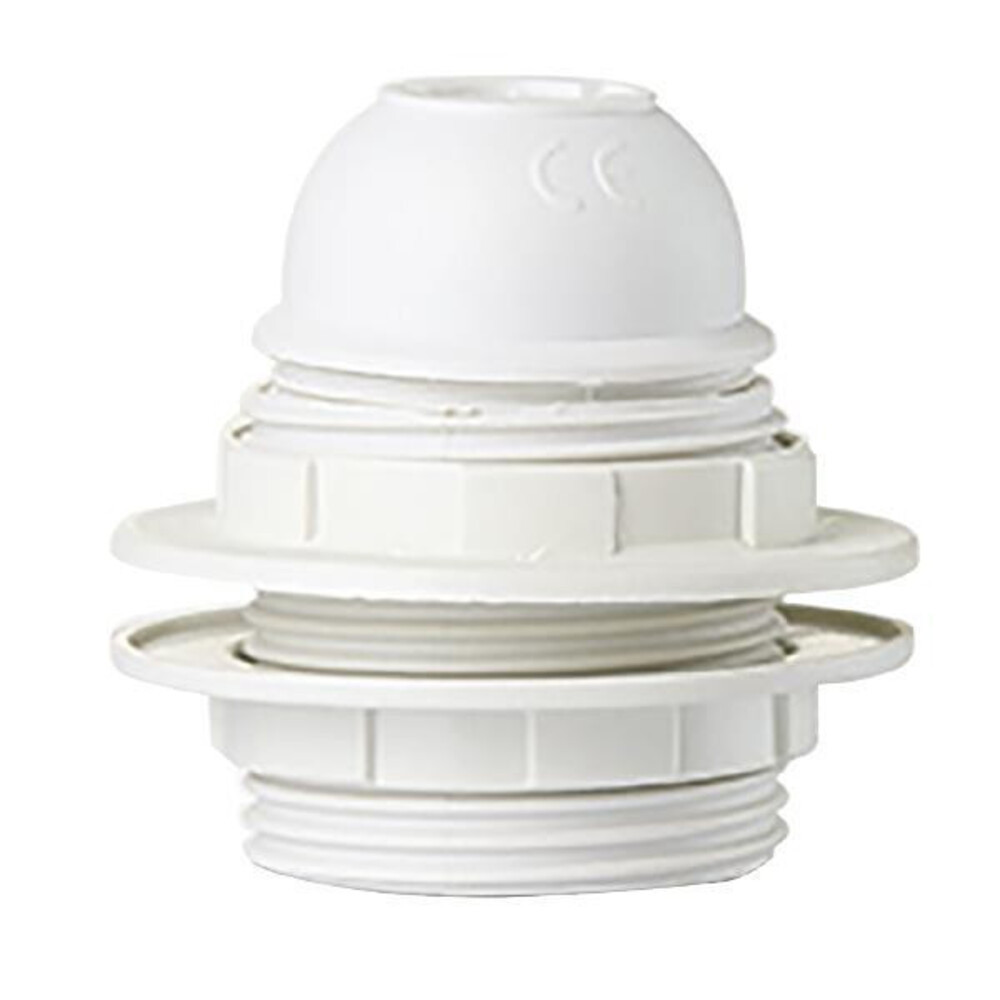 E27-es fehér műanyag csillár foglalat 220-240V, Eurolamp, 560273