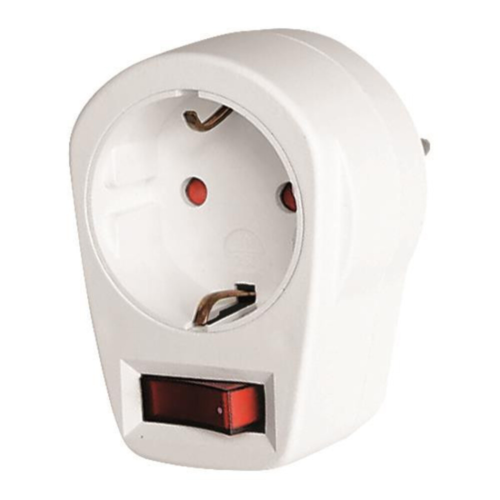 Földelt hálózati 1-es kapcsolható dugaljzat 16A 220-240V, Eurolamp, 483021