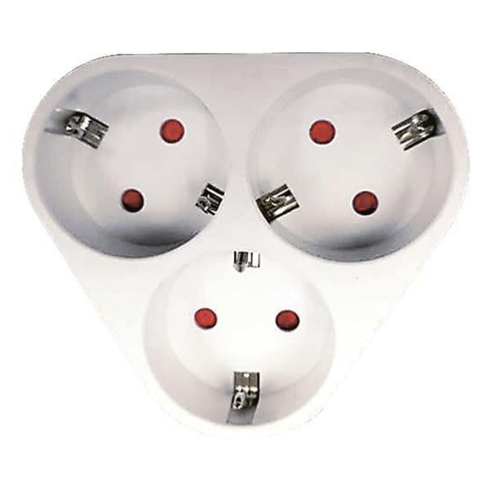 Földelt hálózati 3-as dugaljzat 16A 220-240V, Eurolamp, 635663