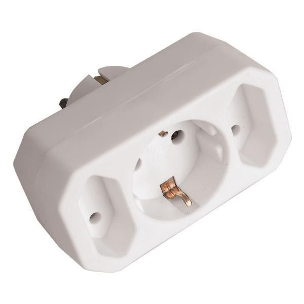 Hálózati 3-as dugaljzat 16A 220-240V, Eurolamp, 300390
