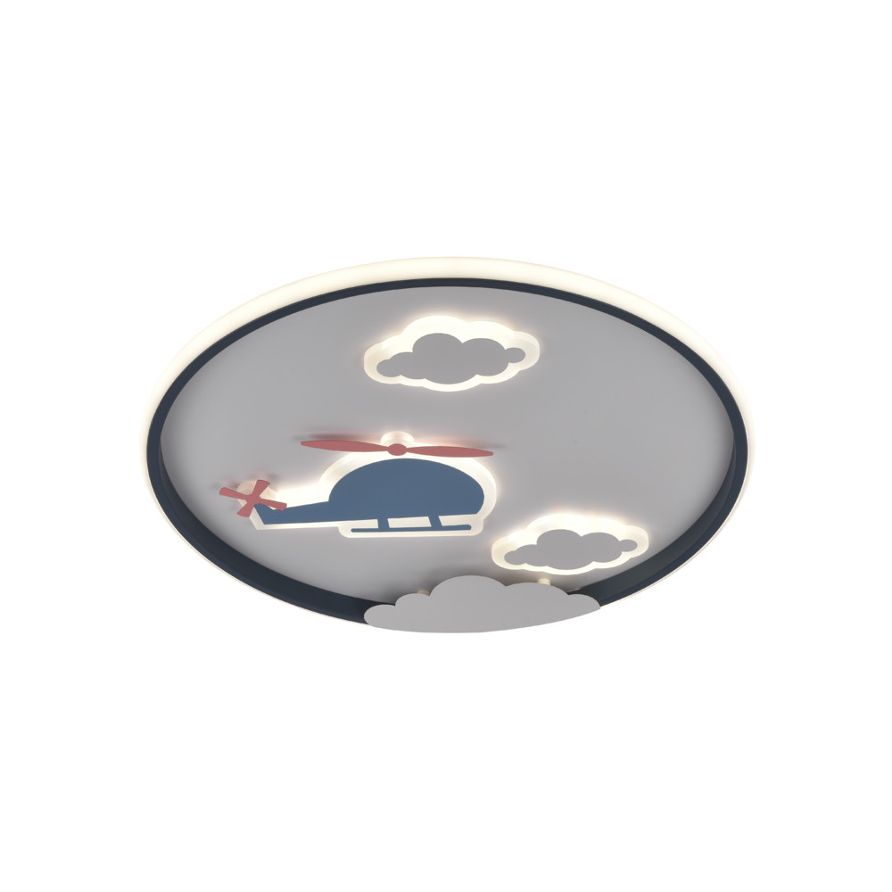 LED mennyezeti lámpa 78w fehér/fekete CCT + távirányító, dimmelhető, 5850 lm, Optonica, 12831