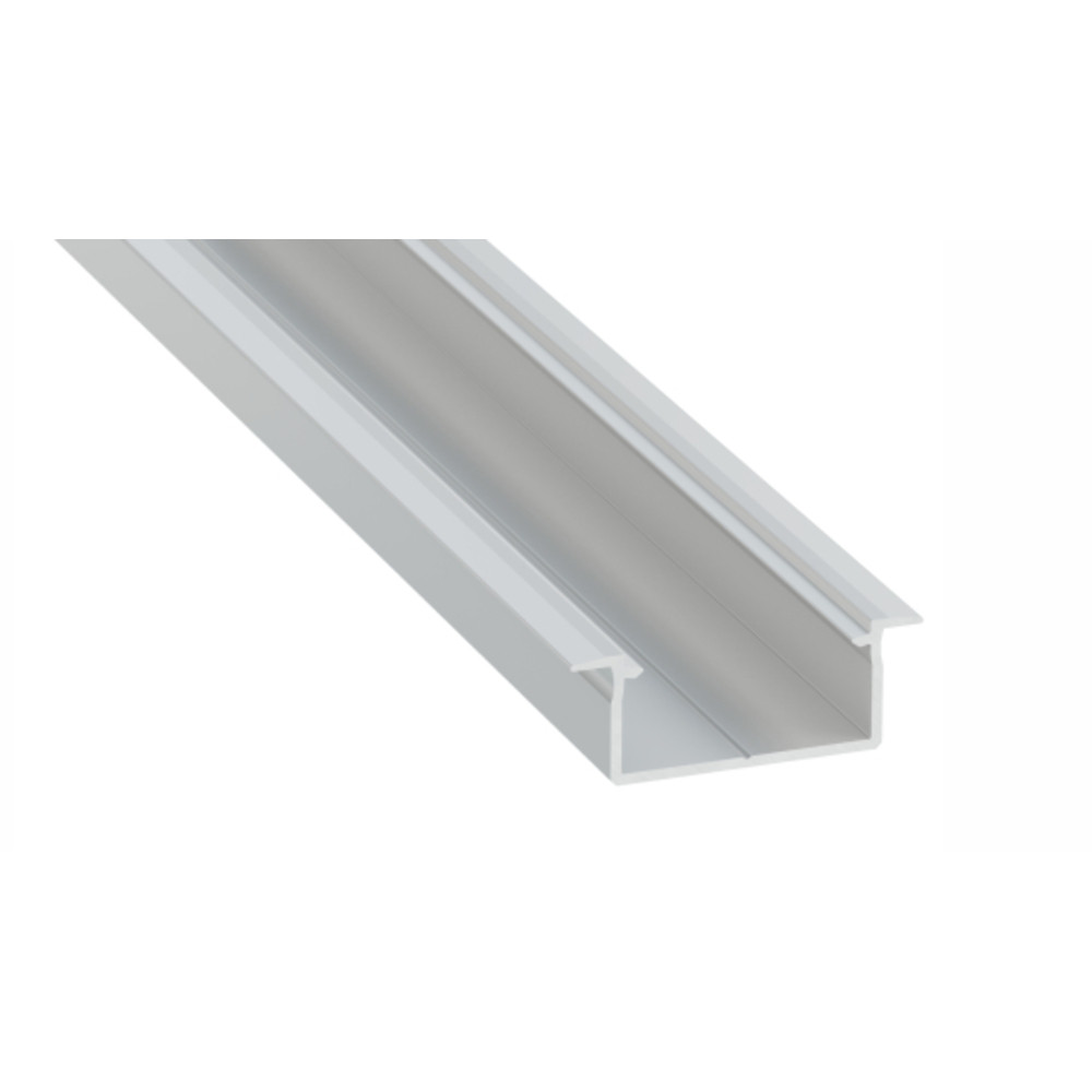 Lumines GEMI típusú alumínium profil LED szalaghoz, eloxált ezüst, 2,02m