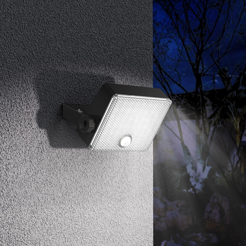 LED szolár napelemes reflektor automata, 6500K, 500lm, ABS-polipropilén, IP44, mozgásérzékelő szenzor, Modee, ML-WS142