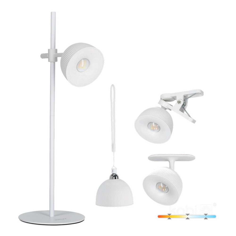 ORBI 2,5 W CCT LED asztali lámpa fehér Laitica, 2W, 150lm, CRI≥80, 5V, KOBI-002426
